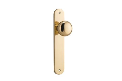 Iver Cambridge Knob Oval Plate Furniture Kit No Latch