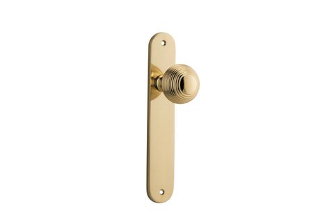 Iver Guildford Knob Oval Plate Furniture Kit No Latch