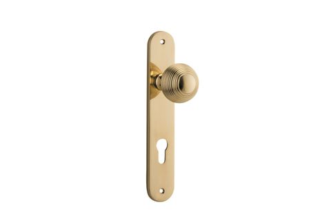 Iver Guildford Knob Oval Euro Plate Furniture Kit