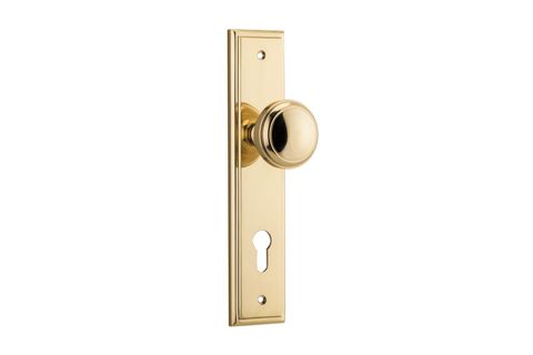 Iver Paddington Knob Stepped Euro Plate Furniture Kit