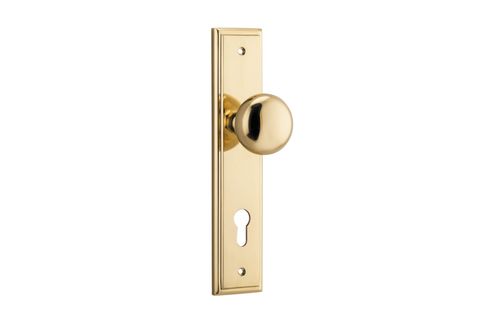 Iver Cambridge Knob Stepped Euro Plate Furniture Kit