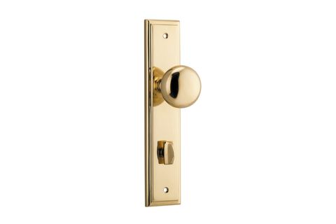 Iver Cambridge Knob Stepped Plate Furniture Privacy Kit No Latch