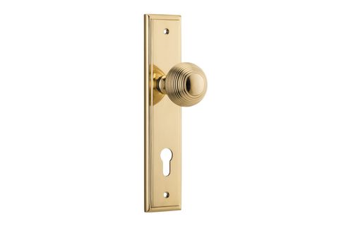 Iver Guildford Knob Stepped Euro Plate Furniture Kit