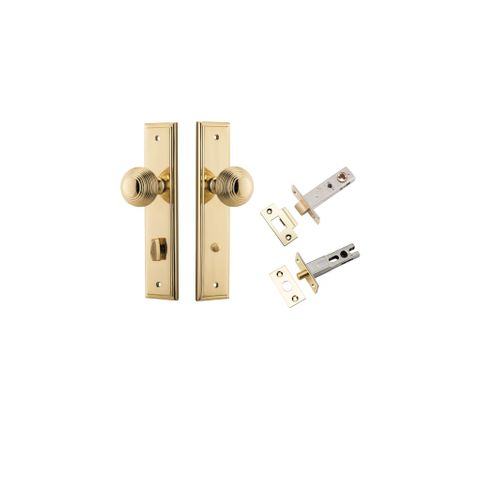 Iver Guildford Knob Stepped Plate Furniture Privacy Kit W/ Latch