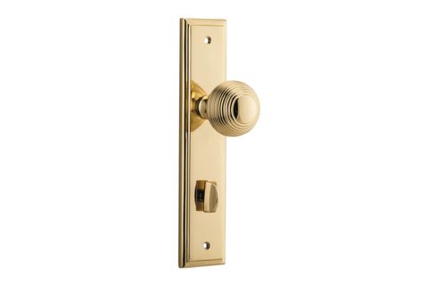Iver Guildford Knob Stepped Plate Furniture Privacy Kit No Latch