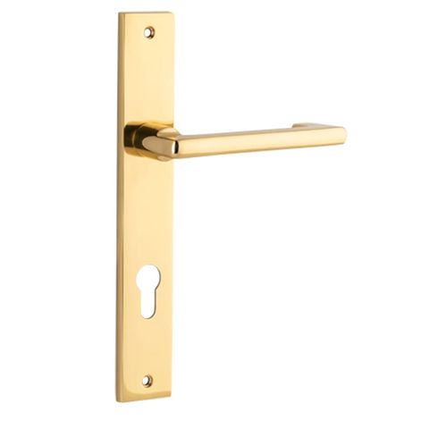 Iver Baltimore Return Lever Rectangle Euro Plate Furniture Kit