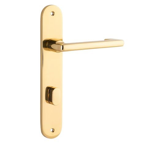 Iver Baltimore Return Lever Oval Plate Furniture Privacy Kit No Latch