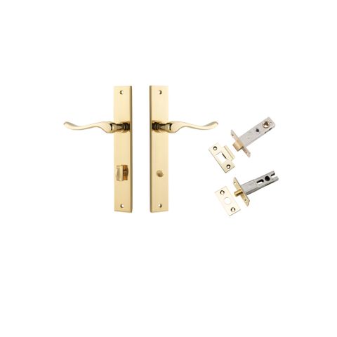 Iver Stirling Lever Rectangle Plate Furniture Privacy Kit W/ Latch