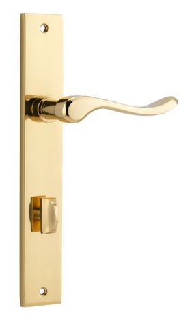 Door TRA10420P85 Lever Stirling Rect Priv Pr PB Ctc85mm H240xw38xp64mm