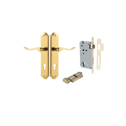 Iver Stirling Lever Shouldered Plate Furniture Entrance Kit (Key/Turn)