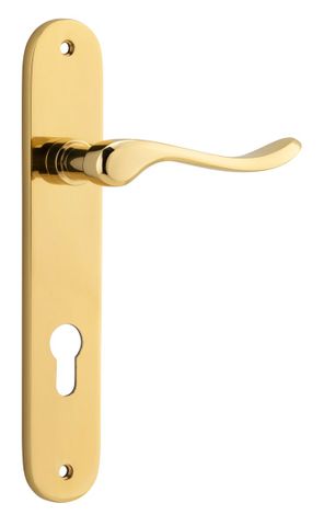 Iver Stirling Lever Oval Euro Plate Furniture Kit