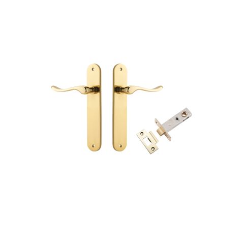 Iver Stirling Lever Oval Plate Furniture Passage Kit No Latch