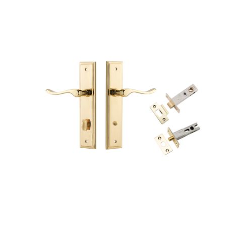 Iver Stirling Lever Stepped Plate Furniture Privacy Kit W/ Latch