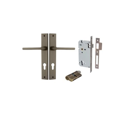 Dr TRA10702KENTR60KK Lvr Btmore Rectg Euro Signtr Brass H240XW38XP55 Ent Kit