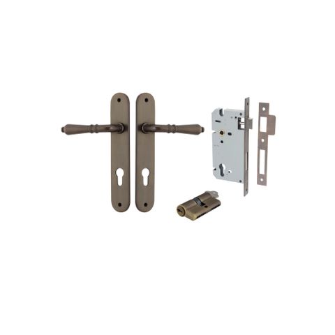 Dr TRA10724KENTR60KK Lvr Srlt Ovl Euro Signature Brass H240XW40XP55 Entr Kit