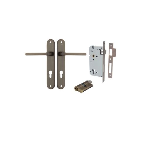 Dr TRA10726KENTR60KK Lvr Btmore Ovl Euro Signature Brass H240XW40XP55 Entr Kit