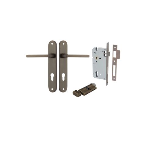 Dr TRA10726KENTR60KT Lvr Btmore Ovl Euro Signature Brass H240XW40XP55 Entr Kit