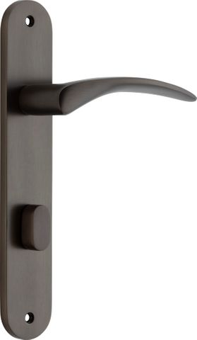 Iver Oxford Lever Oval Plate Furniture Privacy Kit No Latch