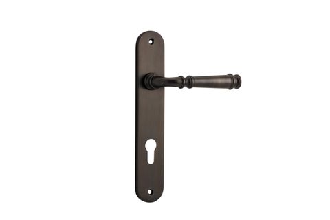 Door TRA10730E85 Lever Verona Oval Euro Sb Ctc85mm H240xw40xp59mm