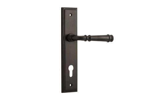 Door TRA10742E85 Lever Verona Stepped Euro Sb Ctc85mm H240xw50xp59mm