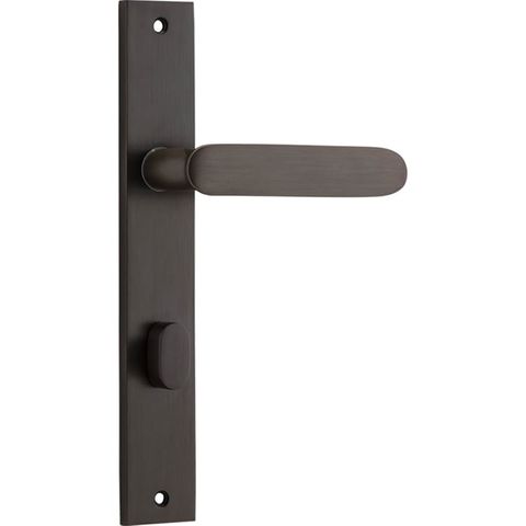 Door TRA10748P85 Lever Bronte Rectangular Privacy Signature Brass CTC85