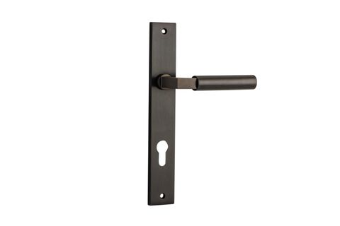 Door TRA10750E85 Lever Berlin Rectangular Euro Signature Brass Ctc85mm