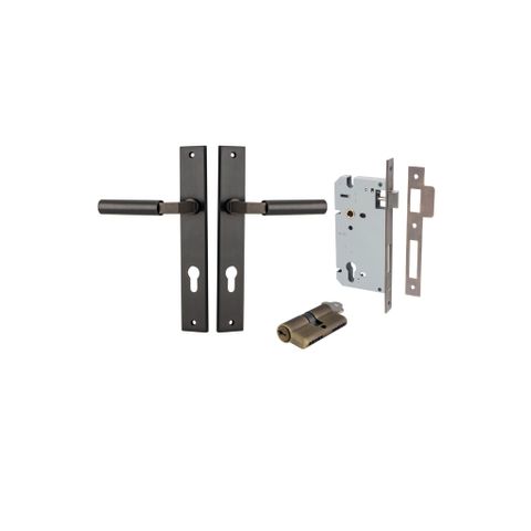 Iver TRA10750KENTR60KK Door Lever Berlin Rectangular Euro Pair Signature Brass