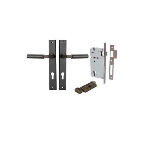 Iver TRA10750KENTR60KT Door Lever Berlin Rectangular Euro Pair Signature Brass