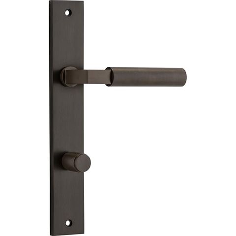 Door TRA10750P85 Lever Berlin Rectangular Privacy Signature Brass CTC85