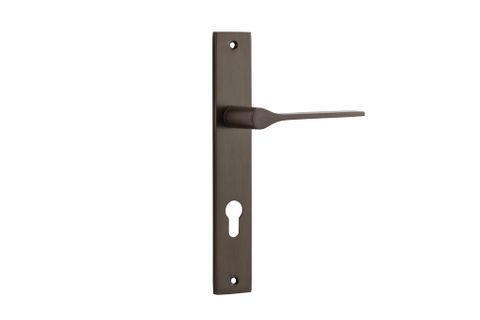 Door TRA10754E85 Lever Como Rectangular Euro Signature Brass Ctc85mm