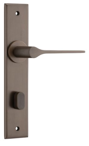 Iver Como Lever Chamfered Plate Furniture Privacy Kit No Latch