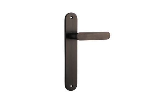 Door TRA10764 Lever Bronte Oval Latch Signature Brass H240xw40xp56mm