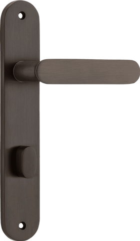 Iver Bronte Lever Oval Plate Furniture Privacy Kit No Latch