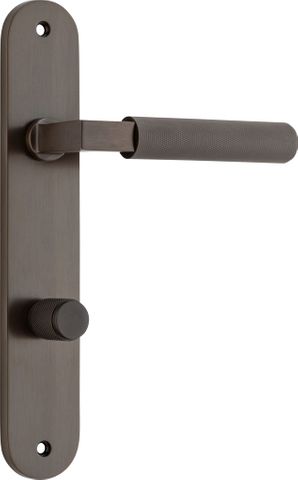 Iver Brunswick Lever Oval Plate Furniture Privacy Kit No Latch