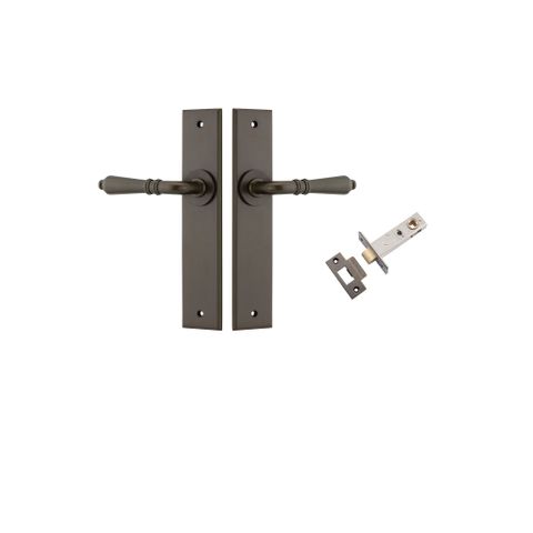 Iver Sarlat Lever Chamfered Plate Furniture Passage Kit W/ Latch