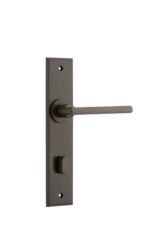 Iver Baltimore Lever Chamfered Plate Furniture Privacy Kit No Latch