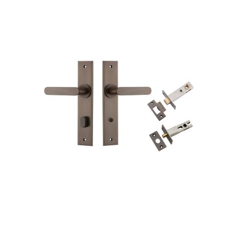 Iver Bronte Lever Chamfered Plate Furniture Privacy Kit W/ Latch