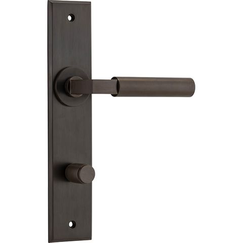 Iver Berlin Lever Chamfered Plate Furniture Privacy Kit No Latch