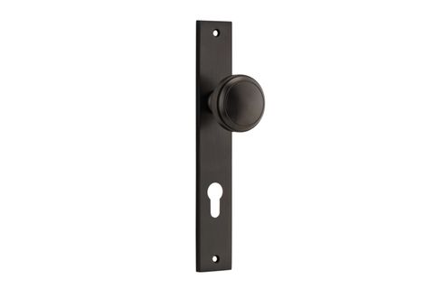 Door TRA10820E85 Knob Paddington Rect Euro Sb Ctc85mm H240xw38xp68mm
