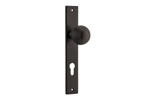 Door TRA10824E85 Knob Guildford Rect Euro Sb Ctc85mm H240xw38xp60mm