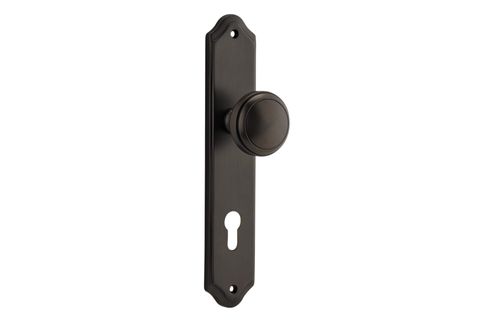 Dr TRA10826E85 Knob Paddington Shouldered Euro Sb Ctc85mm H240xw50xp68mm