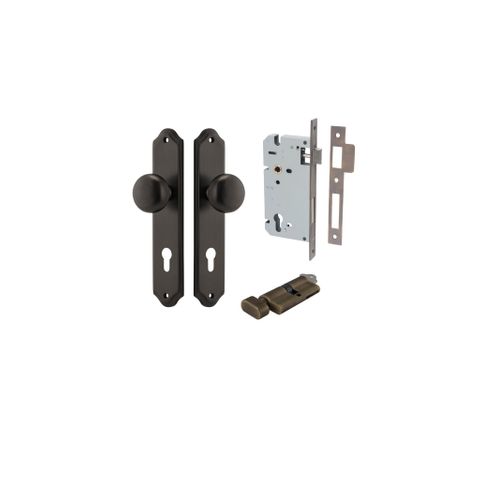 Dr TRA10828KENTR60KT Knob Cmbrg Shdred Euro Signtr Brass H240XW50XP67 Ent Kit