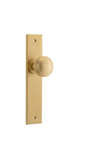 Iver Paddington Knob Chamfered Plate Furniture Kit No Latch