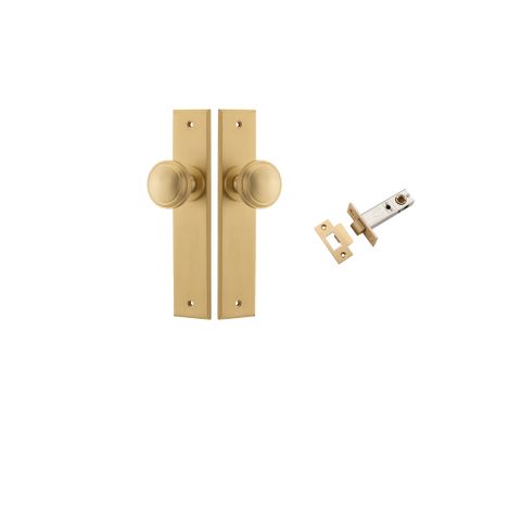 Iver Paddington Knob Chamfered Plate Furniture Passage Kit W/ Latch
