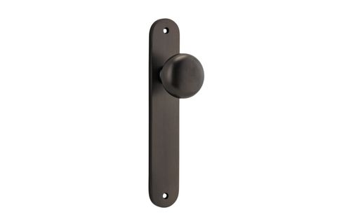 Door TRA10834 Knob Cambridge Oval Latch Sb H240xw40xp67mm