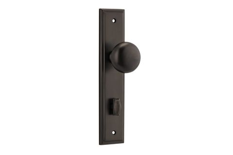 Door TRA10840P85 Knob Cambridge Stepped Priv Sb Ctc85mm H240xw50xp67mm