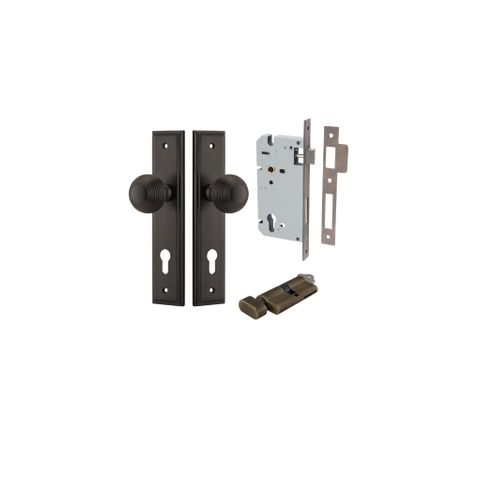 Dr TRA10842KENTR60KT Knob Glfrd Step Euro Signature Brass H240XW50XP60 Ent Kit