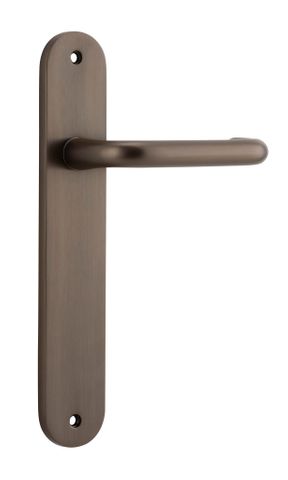 Door TRA10846 Lever Oslo Oval Latch Signature Brass H240xw40xp57mm