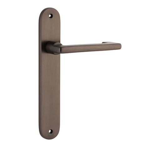 Door TRA10852 Lever Baltimore Return Oval Latch Pr Sb H240xw40xp58mm