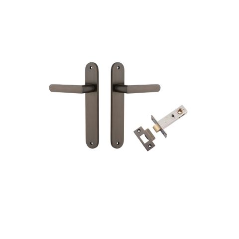 Iver Osaka Lever Oval Plate Furniture Passage Kit No Latch